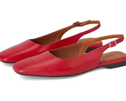Vagabond Shoemakers Flats<Delia Leather Slingback Bright Red