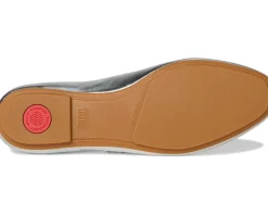 FitFlop Flats<Delicato Crystal-buckle Leather Mary Janes Silver