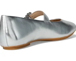 FitFlop Flats<Delicato Crystal-buckle Leather Mary Janes Silver