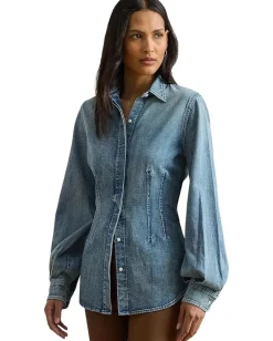 Women Lauren Ralph Lauren Denim Shirt