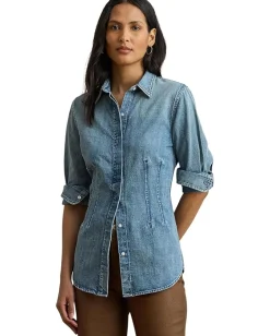 Women Lauren Ralph Lauren Denim Shirt