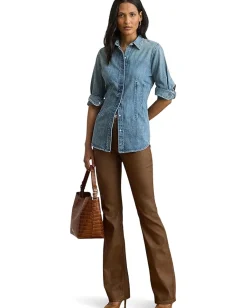 Women Lauren Ralph Lauren Denim Shirt