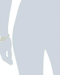 Jewelry|Jewelry|Rebecca Minkoff Diamond Cutout Bangle Gold Toned/Crystal