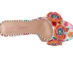 Blue by Betsey Johnson Heels|Sandals<Dietrich White/Multi