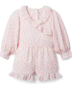 Clothing|Janie and Jack Ditsy Floral Romper (Toddler/Little Kids/Big Kids) Pink