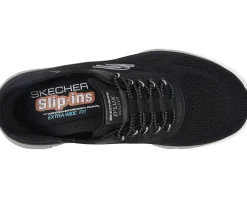 SKECHERS Sneakers|Sneakers<D'Lux Walker 2.0 Rezinate Hands Free Slip-In Black/Gray
