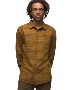 Prana Activewear<Dolberg Flannel Shirt Slim Fit Antique Bronze