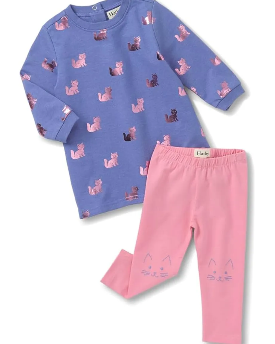 Hatley Kids Clothing<Dress And Legging Set (Toddler) Purple