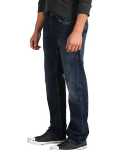 Activewear|Jeans|Buffalo David Bitton Driven Straight Bullet Denim in Slightly Sandblasted
