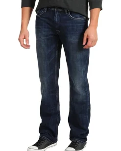 Activewear|Jeans|Buffalo David Bitton Driven Straight Bullet Denim in Slightly Sandblasted