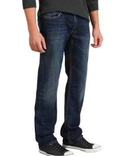 Activewear|Jeans|Buffalo David Bitton Driven Straight Bullet Denim in Slightly Sandblasted