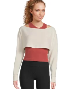 Activewear|Shirts & Tops|Beyond Yoga Duet 2-Way Convertible Shrug Fresh Snow