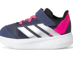 adidas Kids Duramo SL Elastic Lace Shoes (Toddler) Shadow Navy/Silver Metallic/Lucid Pink Discount
