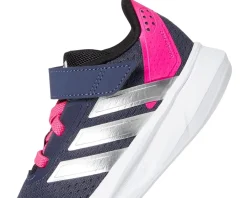 adidas Kids Duramo SL Elastic Lace Shoes (Toddler) Shadow Navy/Silver Metallic/Lucid Pink Discount