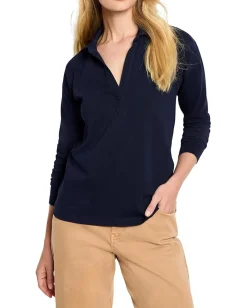 Shirts & Tops|Shirts & Tops|NIC+ZOE Easy Polo Top Dark Indigo
