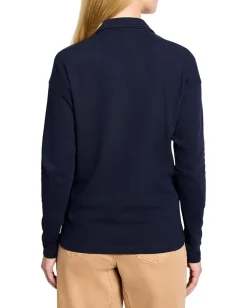 Shirts & Tops|Shirts & Tops|NIC+ZOE Easy Polo Top Dark Indigo