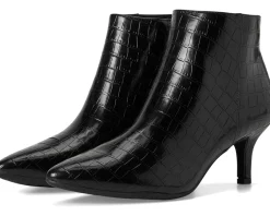 Aerosoles Boots|Boots<Edith Black Croco Faux Leather