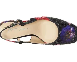 Blue by Betsey Johnson Heels|Heels<Elias Black Floral Multi