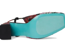 Blue by Betsey Johnson Heels|Heels<Elias Black Floral Multi