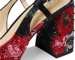 Blue by Betsey Johnson Heels|Heels<Elias Black Floral Multi