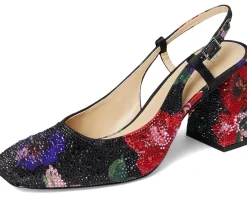 Blue by Betsey Johnson Heels|Heels<Elias Black Floral Multi