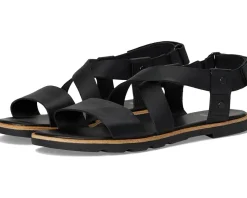 Sandals|Sandals|SOREL Ella™ III Crisscross Sandals Black/Black