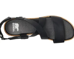 Sandals|Sandals|SOREL Ella™ III Crisscross Sandals Black/Black