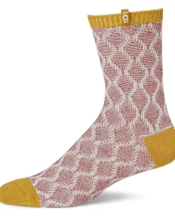 UGG Activewear<Elliot Sock Biking Red /Ochre Green