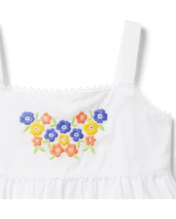 Clothing|Janie and Jack Embroidered Blouse (Toddler/Little Kids/Big Kids) White 1
