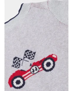 Kids/BOY Janie and Jack Embroidered Car Cardigan (Infant)