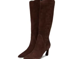 Naturalizer Emily Narrow Calf Knee High Boots Chocolate Bar Brown Leather Best