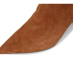 Boots|Boots|Naturalizer Emily Narrow Calf Knee High Boots Dark Chestnut Brown Suede