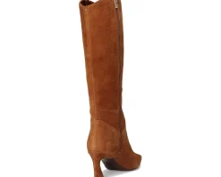 Boots|Boots|Naturalizer Emily Narrow Calf Knee High Boots Dark Chestnut Brown Suede