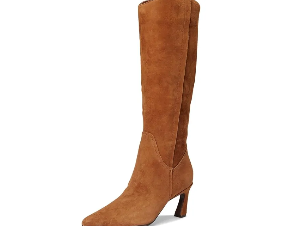 Boots|Boots|Naturalizer Emily Narrow Calf Knee High Boots Dark Chestnut Brown Suede