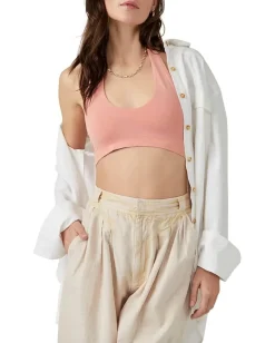Activewear|Free People Essential U-Neck Halter Canyon Clay