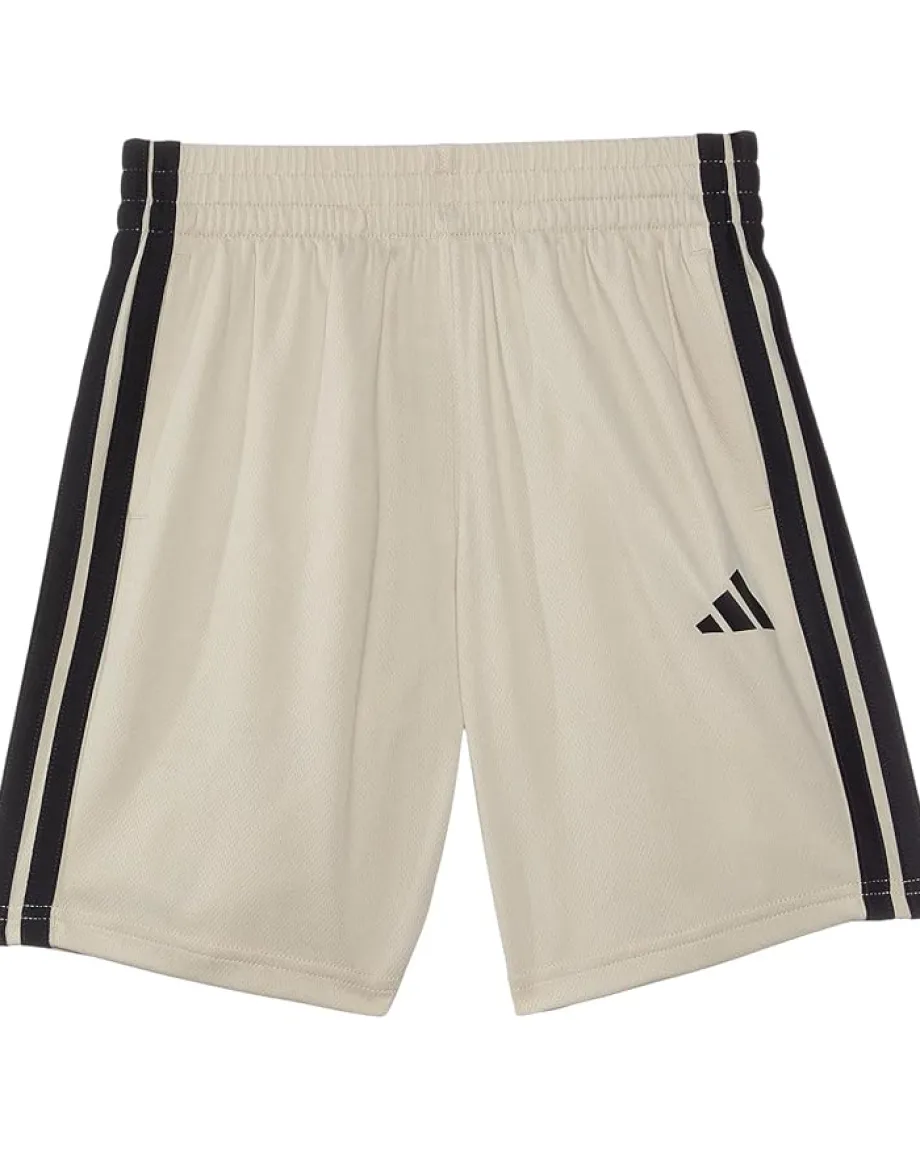adidas Kids Clothing<Essentials 3-stripe Shorts (Big Kids) Wonder Alumina