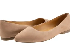 Flats|Trotters Estee Taupe Nubuck