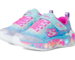 Shoes|SKECHERS KIDS Eternal Heart Lights 302696L (Little Kid/Big Kid) Light Blue/Multi