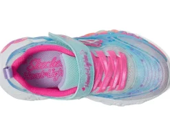 Shoes|SKECHERS KIDS Eternal Heart Lights 302696L (Little Kid/Big Kid) Light Blue/Multi