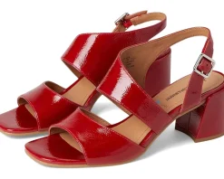 Johnston & Murphy Heels|Sandals<Everly Asymmetrical Sandal Red