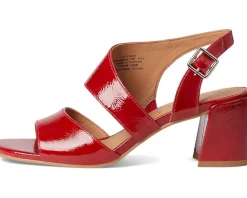 Johnston & Murphy Heels|Sandals<Everly Asymmetrical Sandal Red