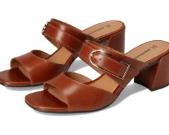 Johnston & Murphy Heels|Sandals<Everly Buckle Slide Cognac