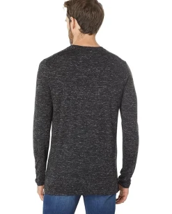 Activewear|T-Shirts|Smartwool Everyday Exploration Merino Long Sleeve Pocket Tee Black Heather