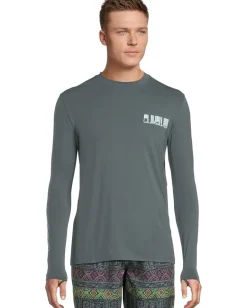 Activewear|Swimwear|Quiksilver Everyday Surf Tee Long Sleeve Surf Tee Granite Gray
