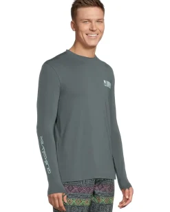 Activewear|Swimwear|Quiksilver Everyday Surf Tee Long Sleeve Surf Tee Granite Gray