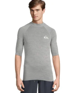 Activewear|Swimwear|Quiksilver Everyday Upf50 Shorts Sleeve Surf Tee Smoked Grey Heather