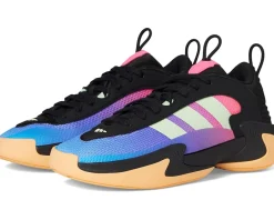 adidas Exhibit Select Mid Basketball Shoes Black/Supplier Colour/Lucid Pink Clearance