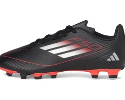 Shoes|Shoes|adidas Kids F50 Club Firm Ground/Multi Ground Soccer Cleats (Little Kid/Big Kid) Black/Iron Metallic/Lucid Red