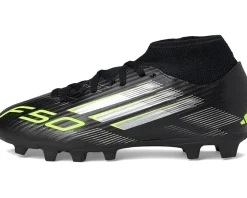 Shoes|Shoes|adidas Kids F50 Club Firm Ground/Multi Ground Cleats (Little Kid/Big Kid) Black/Iron Metallic/Lucid Lemon