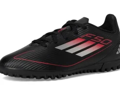 adidas Kids F50 Club Turf Soccer Cleats (Little Kid/Big Kid) Black/Iron Metallic/Lucid Red Online